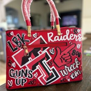 Handpainted Texas Tech Women's Hand Bag